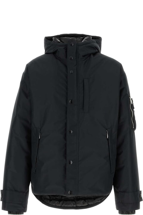 Prada خصم على Men Prada Black Polyester Down Jacket