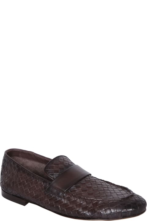Officine Creative Loafers & Boat Shoes for Men Officine Creative Airto 011 Braided Brown Loafer