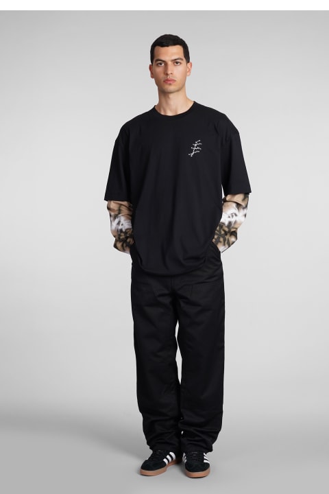 Études Topwear for Men Études T-shirt In Black Cotton