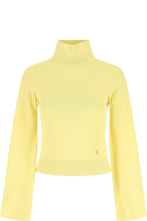 ウィメンズ新着アイテム Loewe Pastel Yellow Stretch Viscose Blend Sweater