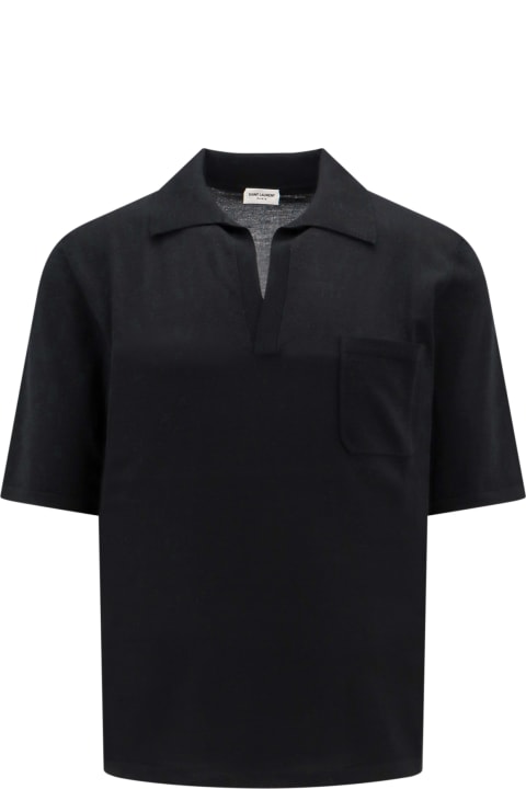 Saint Laurent Clothing for Men Saint Laurent Cassandre Polo Shirt