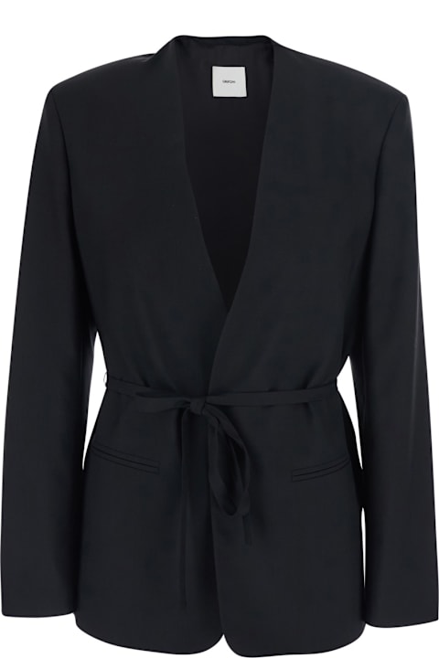 Mauro Grifoni for Men Mauro Grifoni Black Jacket With Front Closure And Side Pockets In Tech Fabric For Women