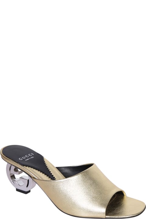 Fashion for Women Gucci Gg Heeled Mules Sandals By Gucci