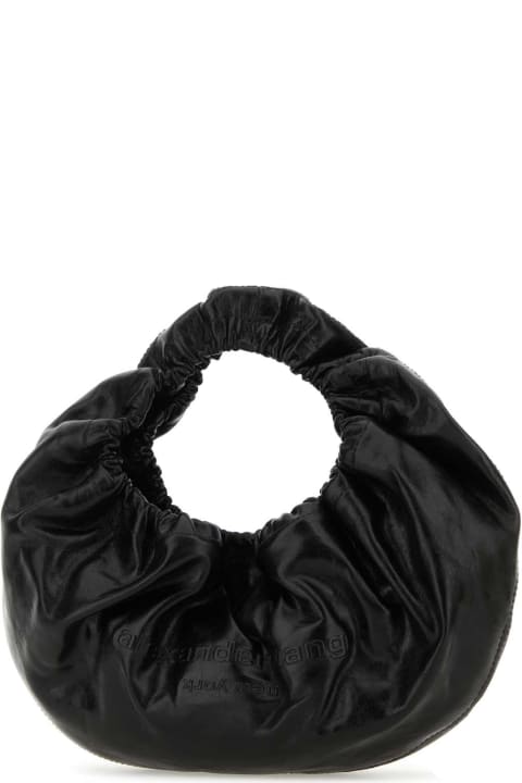 Bags Sale for Women Alexander Wang Black Leather Small Crescent Handbag