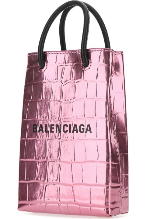 Balenciaga Hi-Tech Accessories for Women Balenciaga Pink Leather Phone Case