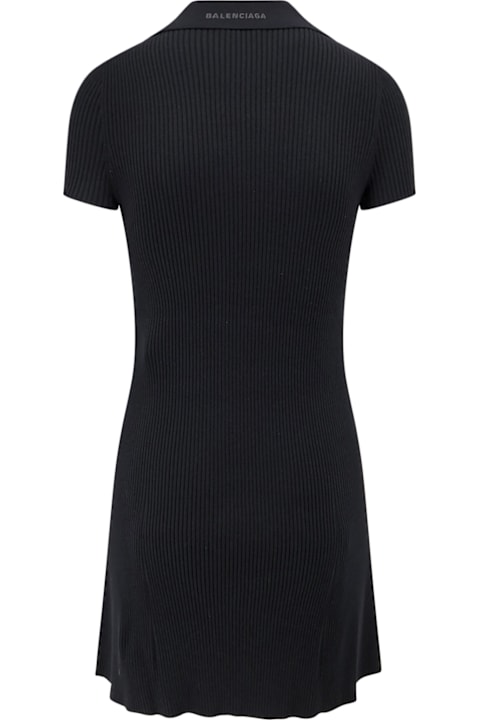 Balenciaga Dresses for Women Balenciaga Polo Wool Blend Mini Dress