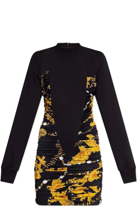 Homeware Versace Jeans Couture Cut-out Ruched Minidress