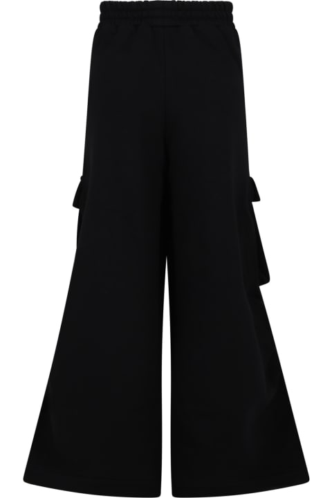 Fendi for Girls Fendi Black Trousers Fro Girl With Ff And Baguette