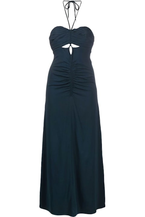 Homeware self-portrait Cut-out Ruched Maxi Dress