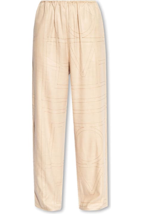Pants & Shorts for Women Totême Toteme Trousers With Monogram