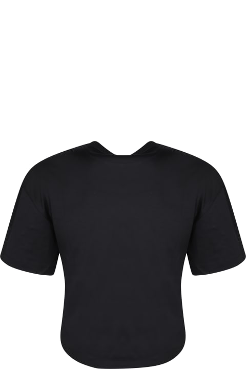 Fashion for Women Paco Rabanne Paco Rabanne Black Ring Crop T-shirt