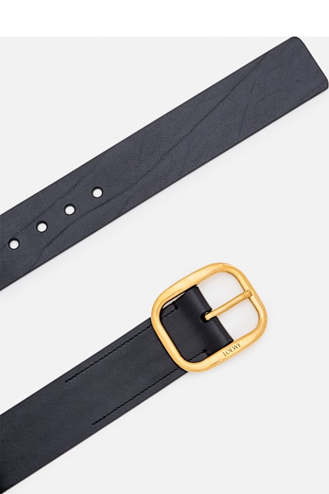 Accessories for Women Loewe Rounded Soft Leather Belt