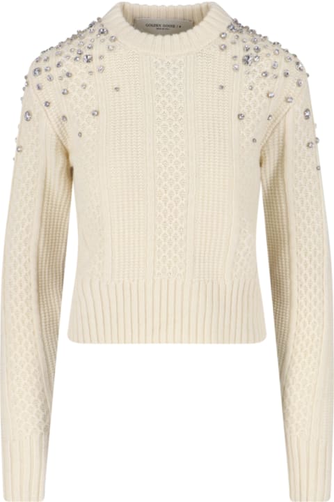 Golden Goose for Women Golden Goose Crystal Crop Sweater
