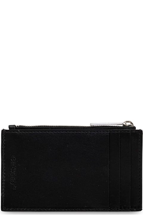 Accessories for Men Off-White Logo Printed Zip-up Wallet