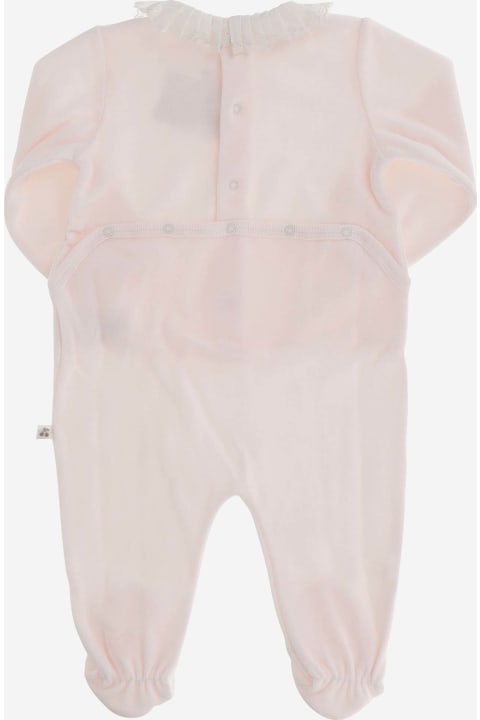Bonpoint Bodysuits & Sets for Baby Girls Bonpoint Full Length Velvet Jumpsuit