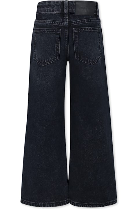 Calvin Klein ملابس تحتية لـ أولاد Calvin Klein Black Jeans For Boy With Logo