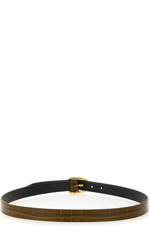 Tom Ford Belts for Men Tom Ford Embossed Bulck-fastened Belt