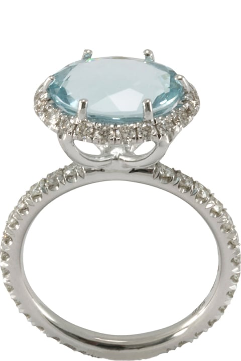 Lo Spazio Jewelry Rings for Women Lo Spazio Jewelry Lo Spazio Aqua Lucente Ring(V)
