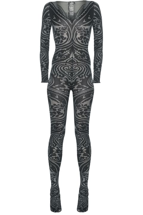 Wolford Clothing for Women Wolford Paisley Tattoo Bodysuit