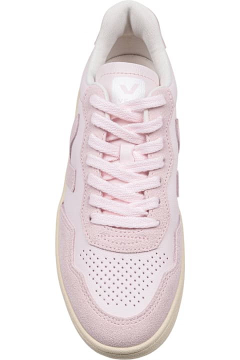 Veja Sneakers for Women Veja V-90 Sneakers In Leather And Suede Color Petal