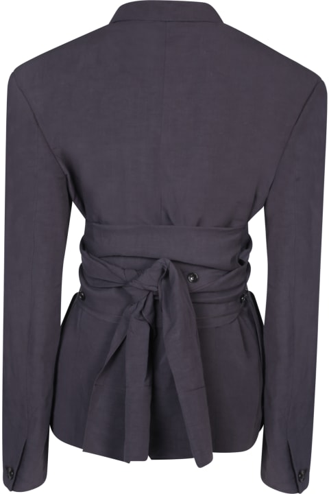 Quira Coats & Jackets for Women Quira Quira Brown Japanese Wrap Jacket