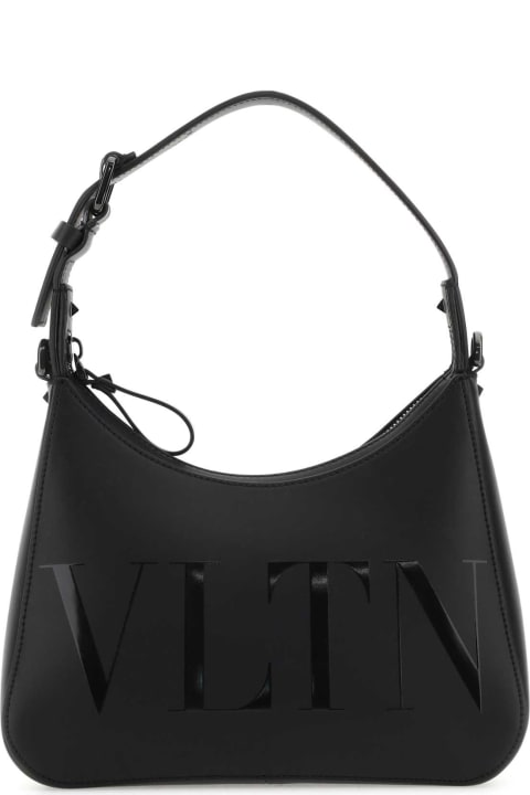 Bags Sale for Men Valentino Garavani Black Leather Vltn Handbag