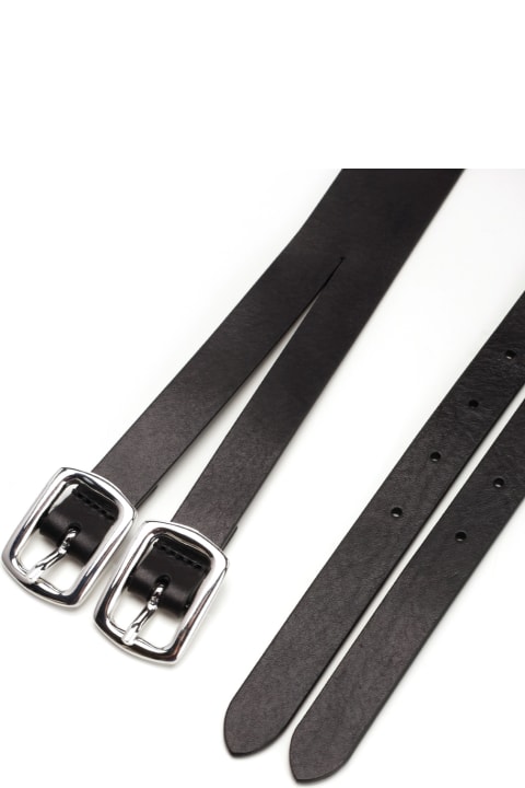 MM6 Maison Margiela Belts for Men MM6 Maison Margiela Belt With Double Buckle