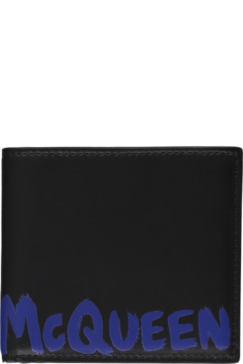 Alexander McQueen Accessories for Men Alexander McQueen Logo Leather Wallet