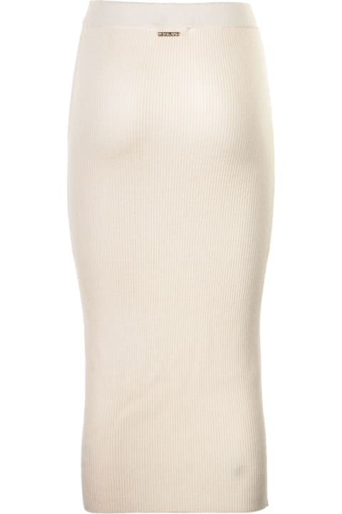 ウィメンズ Michael Korsのスカート Michael Kors High Waisted Knitted Skirt