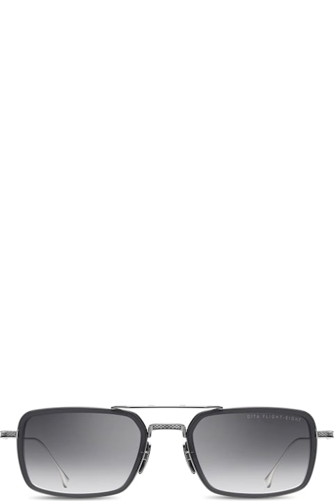 Dita لـ Kids Dita Flight.008 - Smoke Grey Crystal / Black Palladium Sunglasses