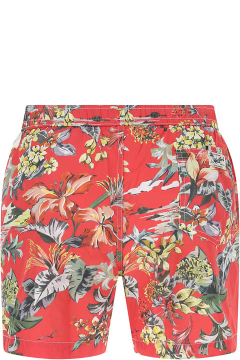 メンズ Hartfordの水着 Hartford Printed Polyester Swimming Shorts