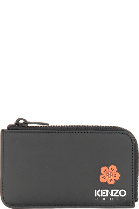 Kenzo Accessories for Men Kenzo Leather Card Holder