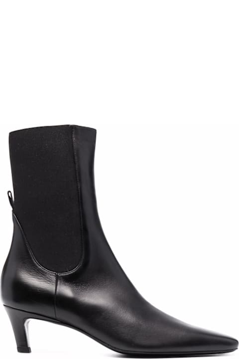 Totême Leather Ankle Boots