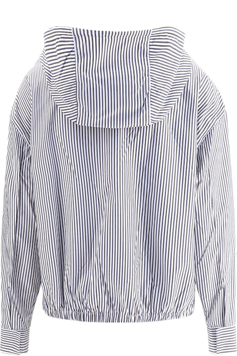 Prada Coats & Jackets for Women Prada Striped Hooded Jacket