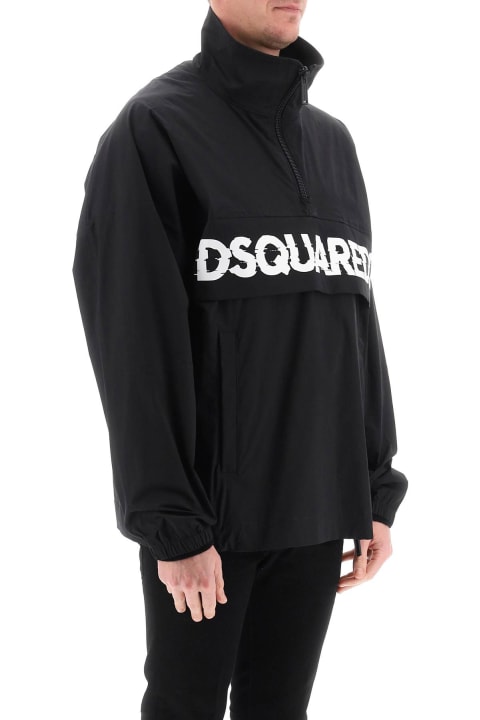 Dsquared2 Sale for Men Dsquared2 Anorak With Logo Print