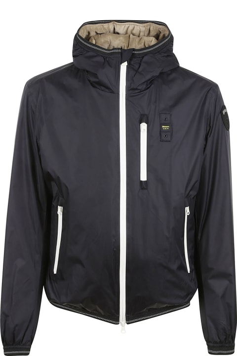 Blauer Clothing for Men Blauer Logo Patched Windbreaker