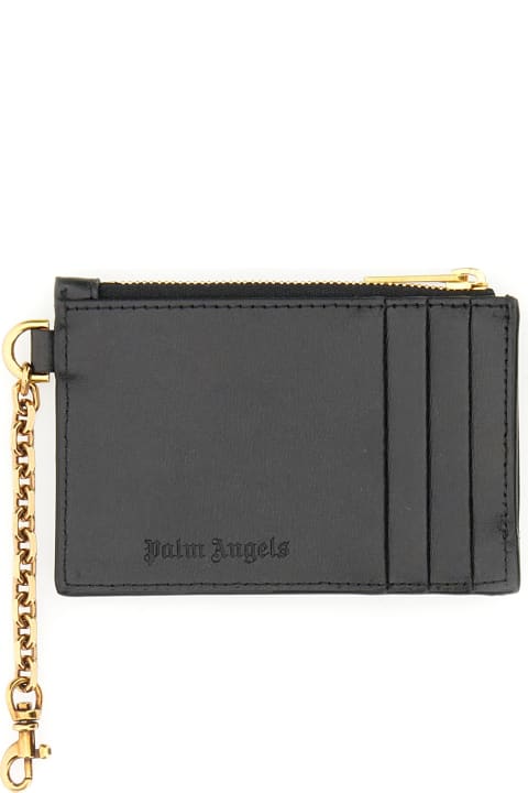 Wallets for Women Palm Angels Card Holder With Chain 'palm Beach'