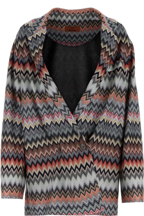 Missoni Coats & Jackets for Women Missoni Embroidered Cotton Blend Blazer