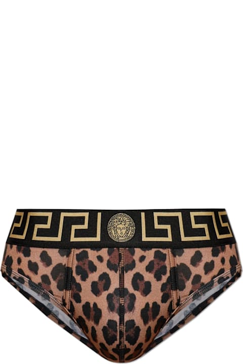 Underwear for Men Versace Animal Print Briefs