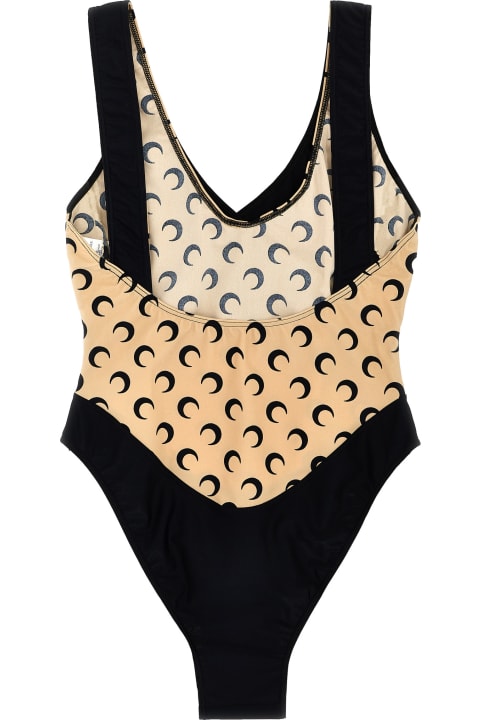 Clothing for Women Marine Serre 'all Over Moon' One-piece Swimsuit