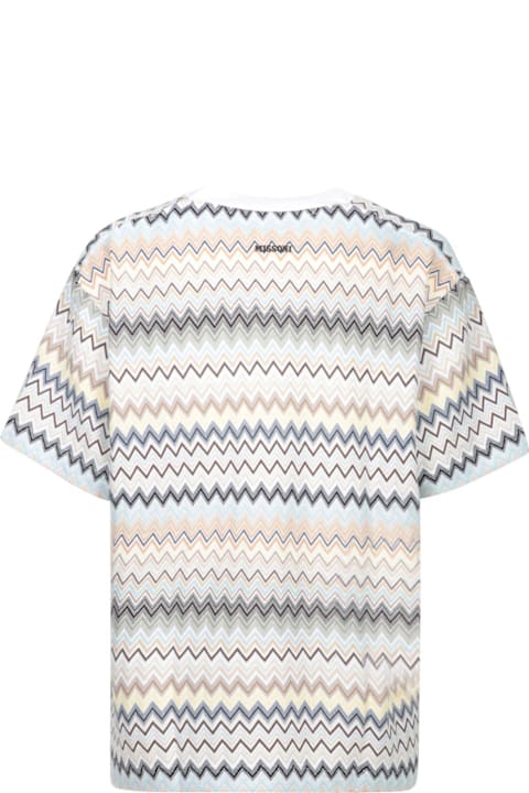 Missoni Clothing for Men Missoni Mm Zigzag White T-shirt