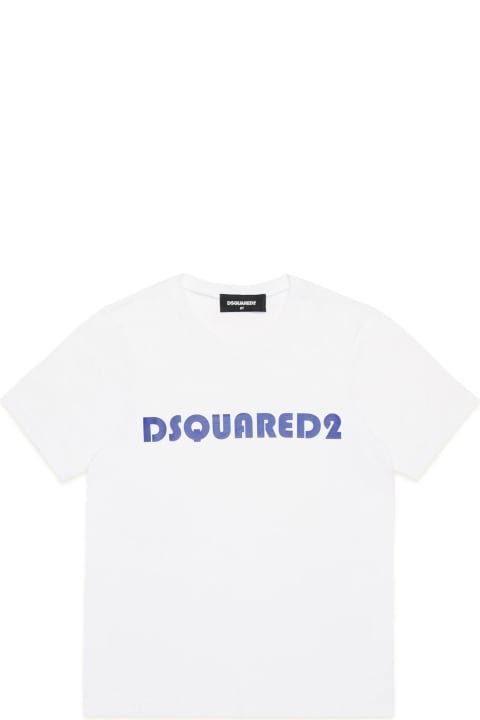 Fashion for Men Dsquared2 White T-shirt With Dsquared2 Lettering