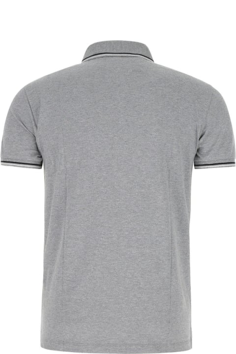 メンズ Emporio Armaniのシャツ Emporio Armani Grey Stretch Cotton Polo Shirt
