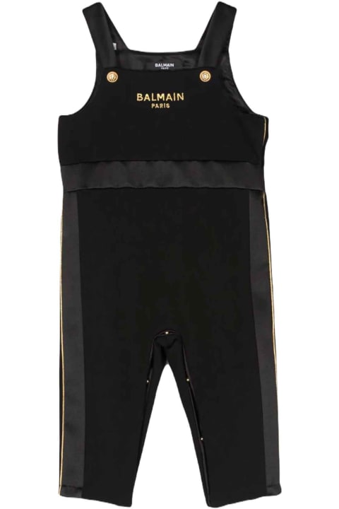 Balmain Clothing for Baby Girls Balmain Black Jumpsuit Baby Boy