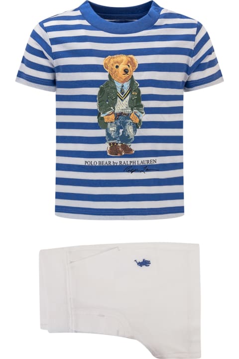 Polo Ralph Lauren Bodysuits & Sets for Baby Boys Polo Ralph Lauren T-shirt And Shorts Set