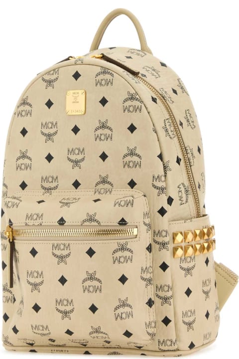 Fashion for Women MCM Printed Canvas 32 Stark Side Studs Backpack