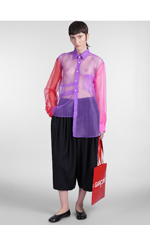 Comme des Garçons Topwear for Women Comme des Garçons Shirt In Viola Polyester