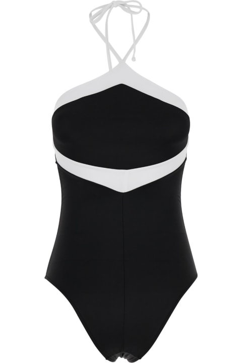 ウィメンズ Anjunaの水着 Anjuna Black And White 'charlie' Swimsuit In Techno Fabric Stretch Woman
