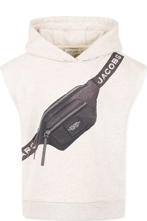 Homeware Marc Jacobs Beige Sweatshirt For Boy With Pouch Print