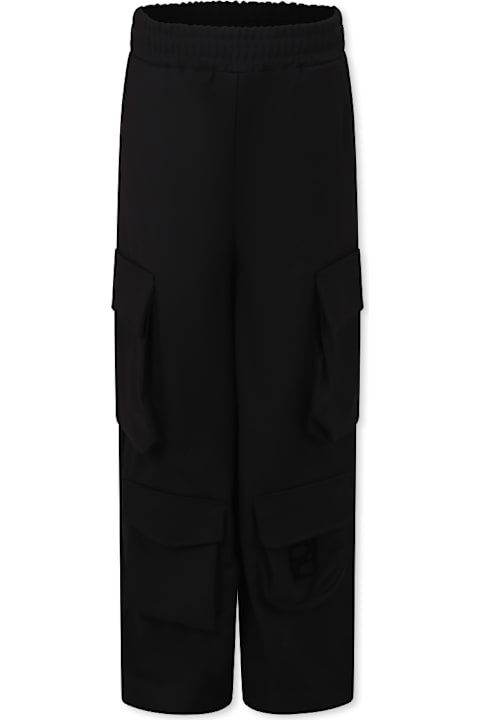 Homeware Pinko Black Trousers For Girl With Logo